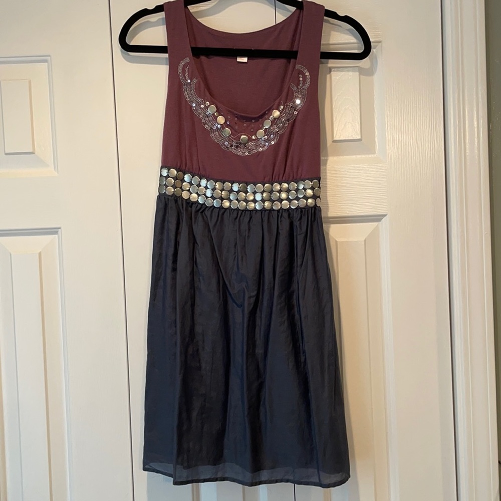 Xhilaration Purple and Blue Dress